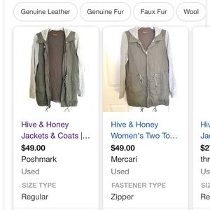 HIVE AND HONEY OLIVE AND GREY JACKET